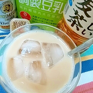 アイス☆麦メープルソイカフェラテ♪